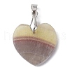 Natural Fluorite Pendants PALLOY-JF02276-2