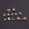 20G Stainless Steel Cubic Zirconia L-Shaped Nose Rings WG80602-16-2