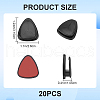 CRASPIRE 20Pcs Self-adhesive ABS Plastic Car Dashboard Hook Hangers AJEW-CP0003-73-2
