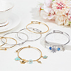 Beebeecraft 10Pcs 2 Colors Adjustable 304 Stainless Steel Wire Cuff Bangle Making MAK-BBC0001-14-4