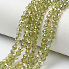 Electroplate Glass Beads Strands EGLA-A034-T2mm-K15-1