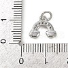 Brass Micro Pave Cubic Zirconia Pendants KK-L231-01P-01-3