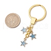 Alloy Enamel Star Keychain KEYC-JKC01084-04-3