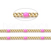 Ion Plating(IP) 304 Stainless Steel Enamel Curb Chains CHS-P013-01G-07-2