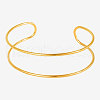 304 Stainless Steel Double Layer Cuff Bangles for Women KC9358-2-5