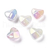 UV Plating Luminous Transparent Acrylic Beads OACR-C001-06-1