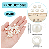  ABS Plastic Imitation Pearl European Beads SACR-NB0001-18A-2