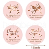 1.5 Inch Thank You Sticker DIY-WH0215-23-2