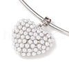 Brass with ABS Imitation Pearl Charm Necklace BJEW-Q350-05C-P-2