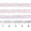 Transparent Painted Glass Beads Strands X1-DGLA-A034-T3mm-A05-3