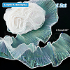 AHADERMAKER 10 Yards Polyester Pleated Lace Trim OCOR-GA0001-72A-2