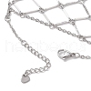 Brass Cable Chains Ring Bracelets for Women BJEW-JB11581-02-4