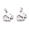 304 Stainless Steel Pendants STAS-Z006-04P-1