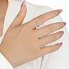 OT Clasp 925 Sterling Silver Adjustable Finger Rings for Women FS-WGF9FBF-01-2
