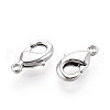 Brass Lobster Claw Clasps KK-YW0004-01A-P-2