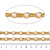 304 Stainless Steel Textured Rolo Chains STAS-P386-08G-2