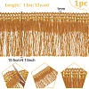 Polyester Fringe Ribbon OCOR-WH0078-34-2