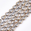 Electroplate Glass Beads Strands EGLA-S188-07G-1