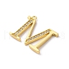Rack Plating Brass Micro Pave Cubic Zirconia Pendant KK-H449-76G-12-2