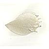 Brass Plated Natural Leaf Big Pendants KK-G321-K-13-2