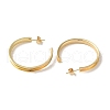 Rack Plating Iron Stud Half Hoop Earrings EJEW-M254-01G-02-2