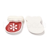 Christmas Theme Opaque Resin Cabochons RESI-G029-A08-3