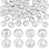 AHADERMAKER 64Pcs 4 Styles Brass Lucky Large Hole Beads KK-GA0001-59S-1