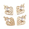 Iron Crystal Rhinestone Pendants IFIN-TAC0002-33-1