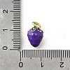Brass with Enamel Charms KK-Q066-01L-G-3