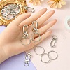 10Pcs Alloy Swivel Lobster Claw Clasps FIND-YW0004-31-5