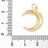 Brass Micro Pave Cubic Zirconia Pendants KK-D357-49G-3