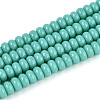 Opaque Spray Painted Glass Beads GLAA-ZX008-4mm-18Q-1