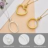 CHGCRAFT 10Pcs 10 Style Zinc Alloy Pendant Cabochon Settings FIND-CA0005-85-4