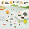 Elecrelive 32Pcs 16 Style Alloy Enamel & Resin Pendants and Charms ENAM-EL0001-01-5