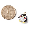 Seed Beads Beaded Charms PALLOY-MZ00317-2