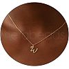 Fashionable Brass Letter Heart Pendant Necklaces for Women FS-WGD0E1D-23-1