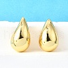Rack Plating Brass Twist Teardrop Stud Earrings for Women X-EJEW-K247-02G-5