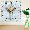 MDF Printed Wall Clock HJEW-WH0059-003-5