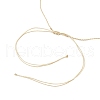 Adjustable Dyed Natural Malaysia Jade & Rose Quartz Round Beaded Braided Necklaces NJEW-JN05324-5