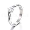 Mother's Day Rings 316 Surgical Stainless Steel Rings RJEW-F054-01P-19mm-1
