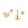 304 Stainless Steel Stud Earrings for Women EJEW-N059-08G-2