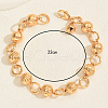 Brass Round Ball Beads Link Btacelets TJ4272-2