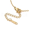 Ion Plating(IP) 304 Stainless Steel Teardrop Pendant Necklace for Men Women NJEW-A004-11G-4