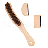 SUPERFINDINGS 3Pcs 3 Style Wood Handle Iron Portable Lint Remover AJEW-FH0004-33-1