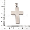 304 Stainless Steel Pendants STAS-C129-03B-P-3