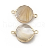 Natural Trochid Shell Connector Charms PEAR-P004-54KCG-3