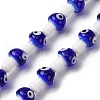Handmade Evil Eye Lampwork Beads Strands LAMP-S069-01E-1