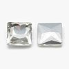 Pointed Back Glass Rhinestone Cabochons RGLA-T027-10x10mm-01-2