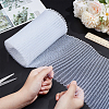 Plastic Wrinkle Mesh Fabric for Dress Headwear Accessories DIY-WH0588-16B-3