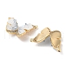 Brass Micro Pave Clear Cubic Zirconia Pendants KK-B102-14G-2
